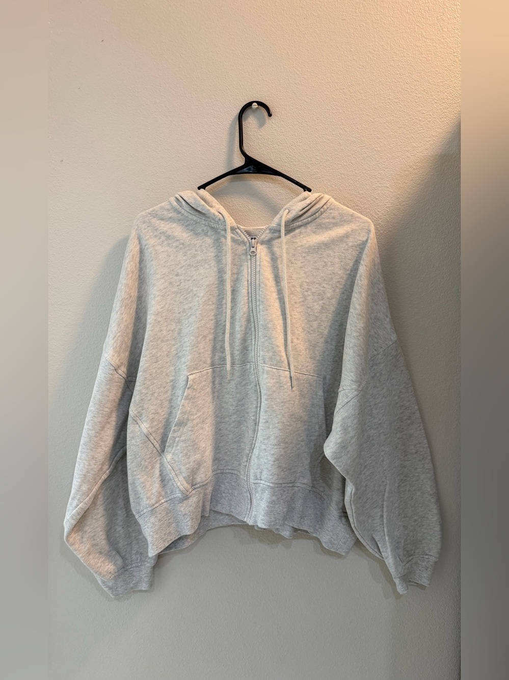 Old Navy Light Gray Zip-Up Hoodie